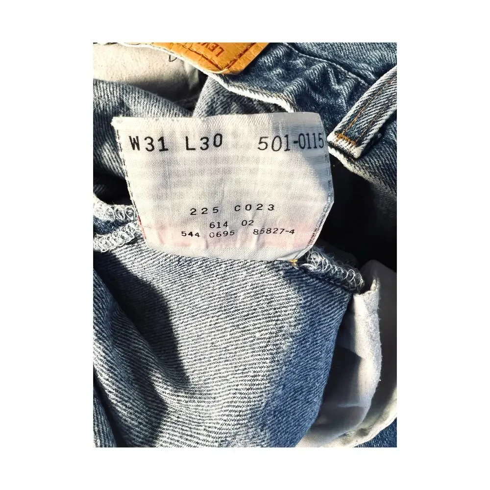 Vintage 1995 Levi’s 501 Jeans USA Made Stonewash Dad Wash 31x30